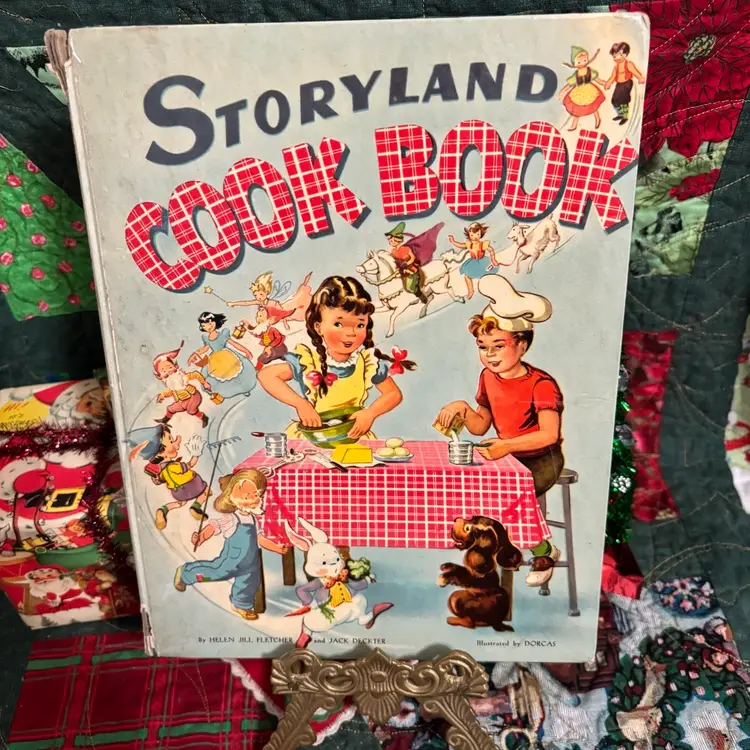 D-Vtg 1948 Story land Cookbook Children’s Recipes Great Graphics