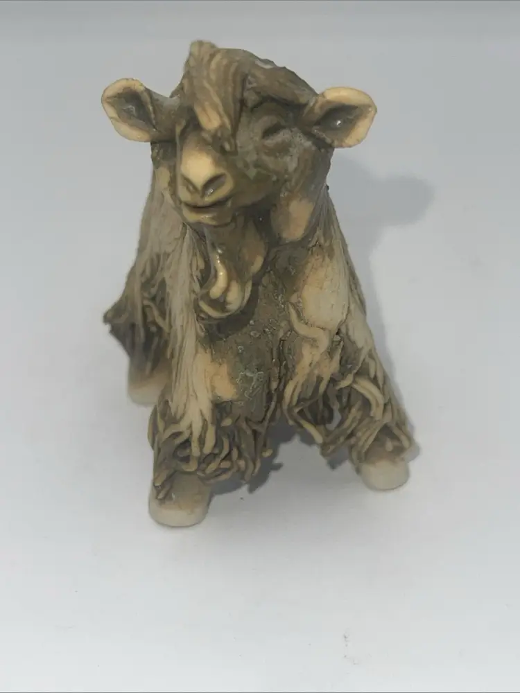 COURTMACSHERRY Handmade In Ireland Ceramic Baby Goat Figurine 3.25”
