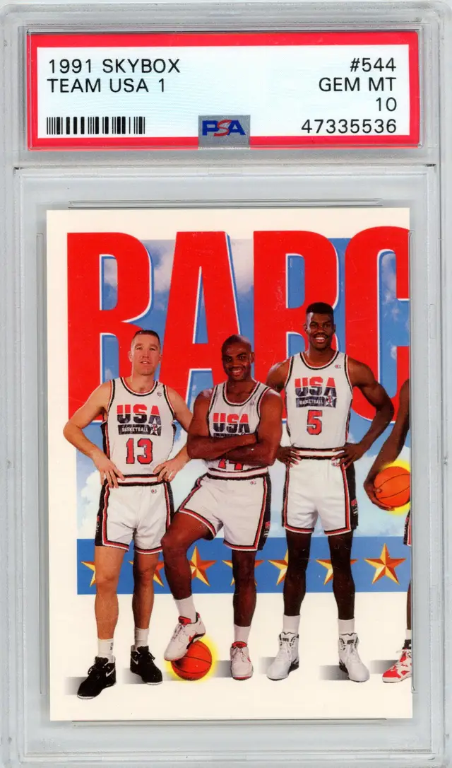 1991 Skybox Team USA #544,545,546 1-2-3 Whole Set PSA 10 GEM MINT