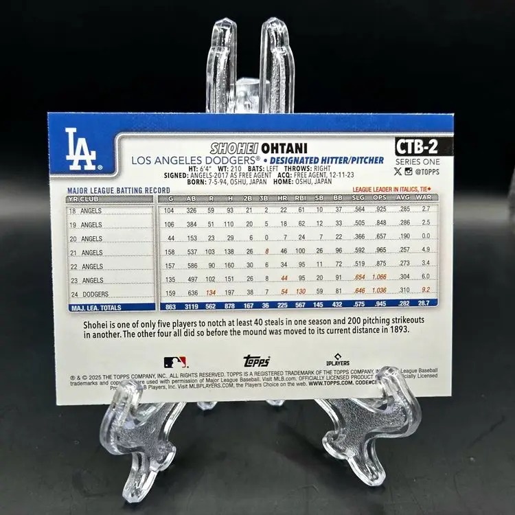Shohei Ohtani 2025 Topps OS Flagship Collection Companion Card Los Angeles Dodgers