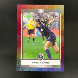 Emeri Adames 2025 Parkside NWSL Vol 1 Rainbow Shimmer /10 Soccer Card