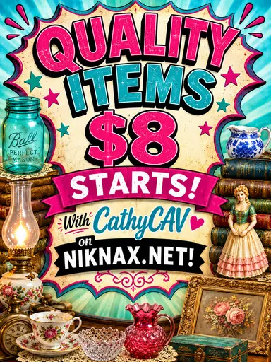 QUALITY ITEMS $8 STARTS!