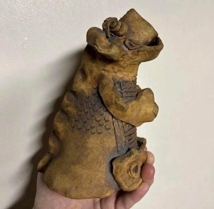 Handmade Pottery Dragon Creature