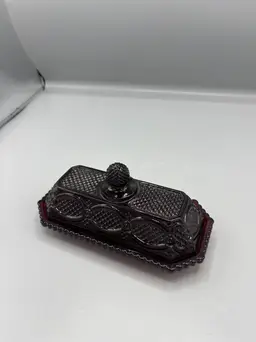 Cape Cod Ruby butter dish