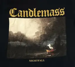 vintage Candlemass Nightfall t-shirt Doom Metal Concert Black Sabbath Slayer