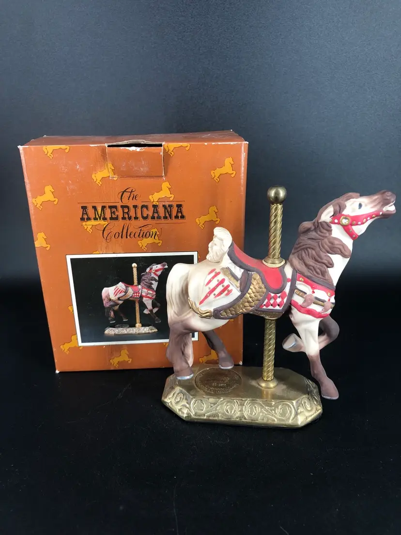 Willitts Carousel Memories Horse Limited Edition Collection Brass Base w/ Box