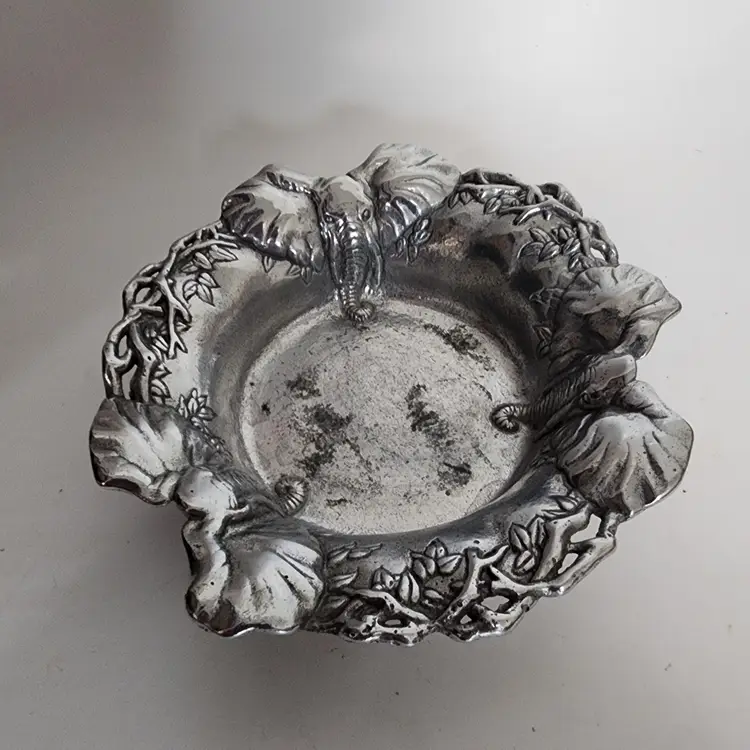 Vtg Arthur Court Elephant Bowl Small Trinket Dish 6.5 In Trinket Dish