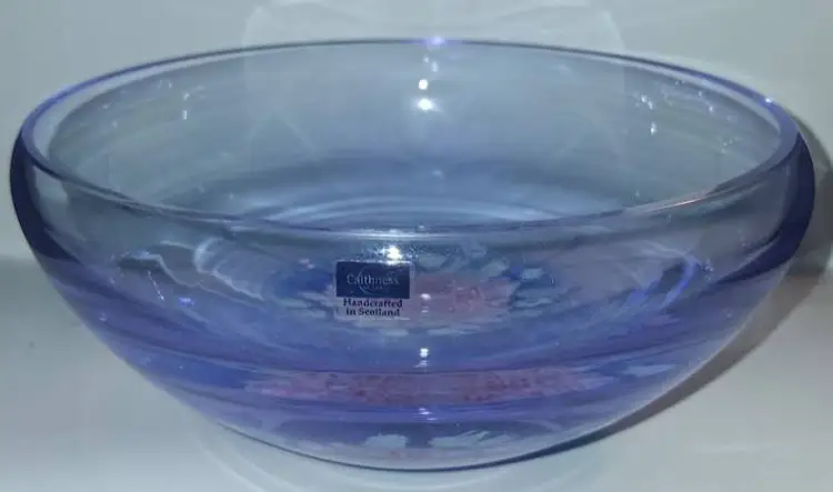 Caithness Neodymium Waterlilies 7" Millefiori Candle Bowl NEW IN BOX!