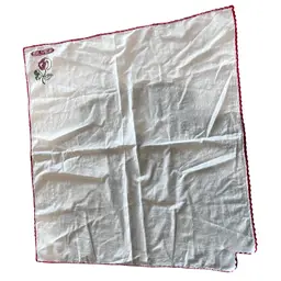 006 Vintage Embroidered Apple 23 X 36 Square Tablecloth