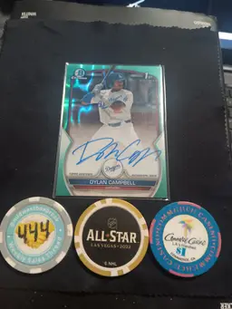 2023 Bowman 1st Bowman auto Dylan Cambell aqua refractor auto /199 - Philadelphia Phillies