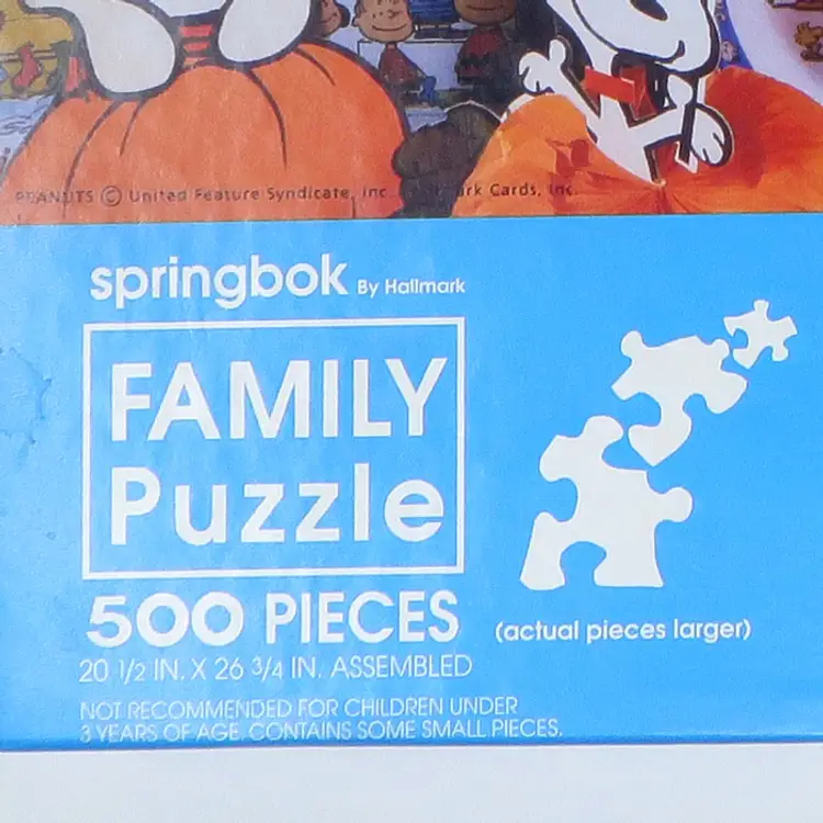 Peanuts Collectibles 45th Anniversary Family Puzzle
