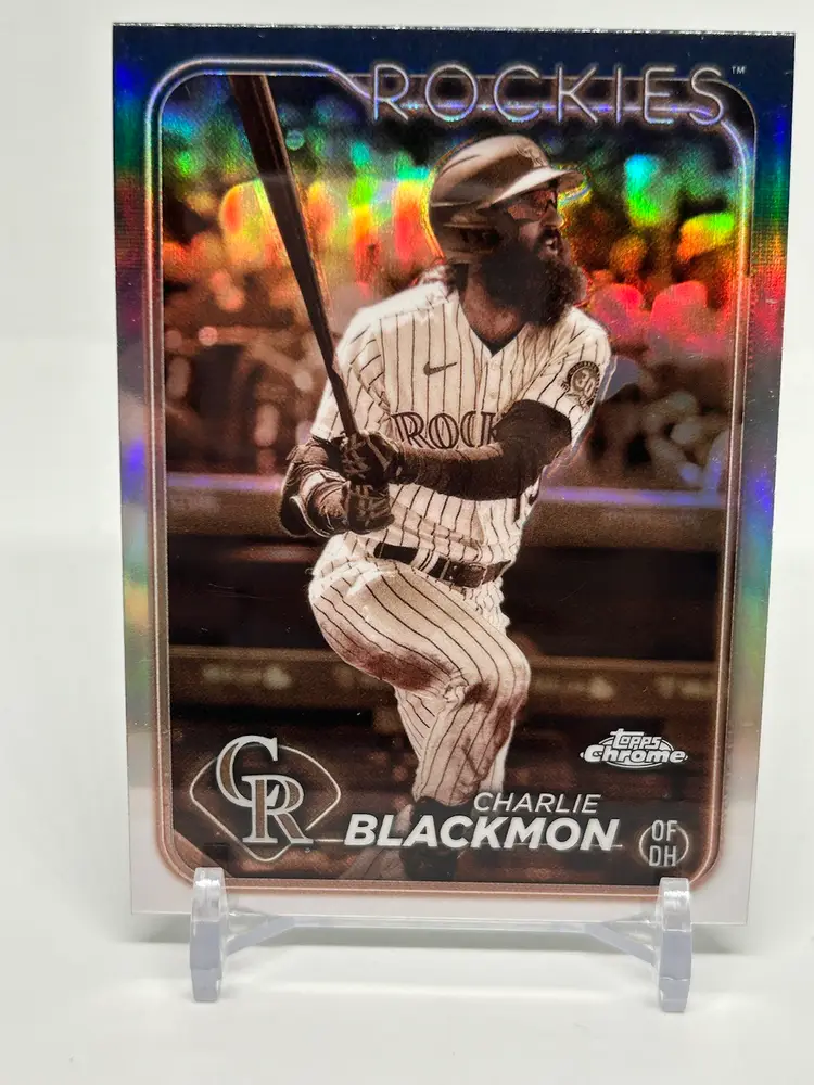 Bargain Bin - Charlie Blackmon Sepia - Colorado Rockies