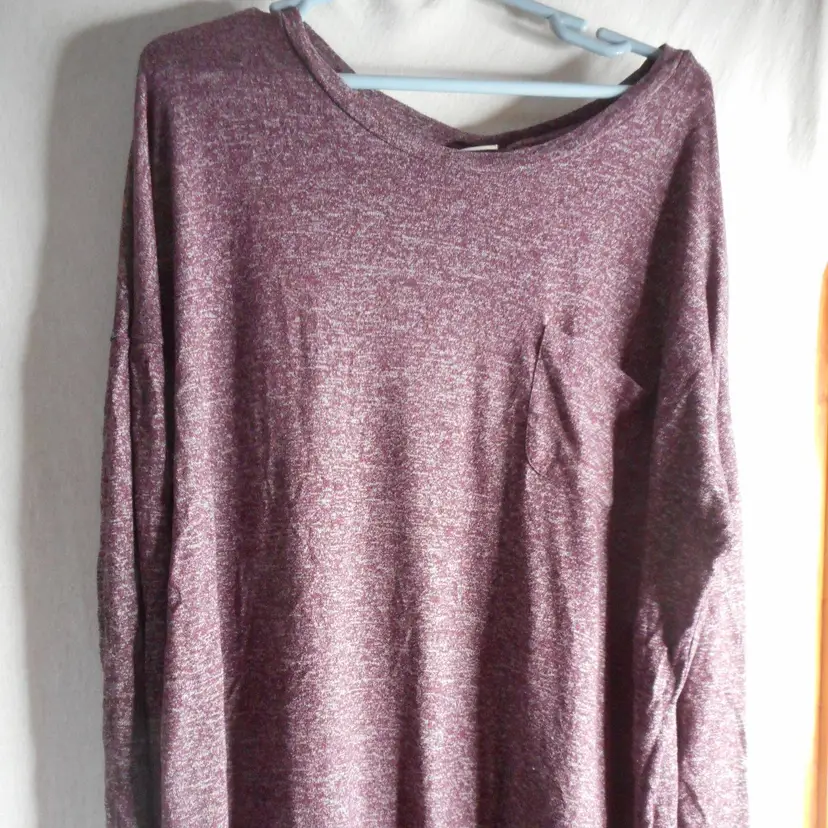 Purple High low knit top lightweight A New Day Sz XXL Long Sleeve