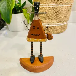 Primitives By Kathy Halloween Wooden Candy Corn Statue Lancaster, PA 8”