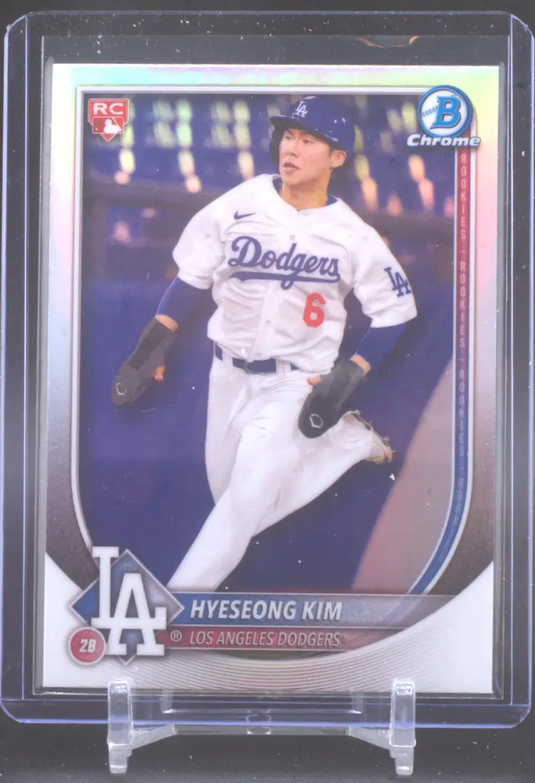 2025 Bowman Chrome Red Rookie Card, Hyeseong Kim, Los Angeles Dodgers