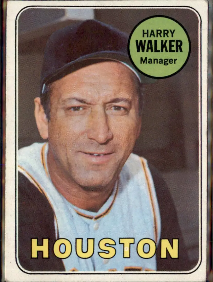 1969 Topps #633 Harry Walker - (pk3) - Houston Astros
