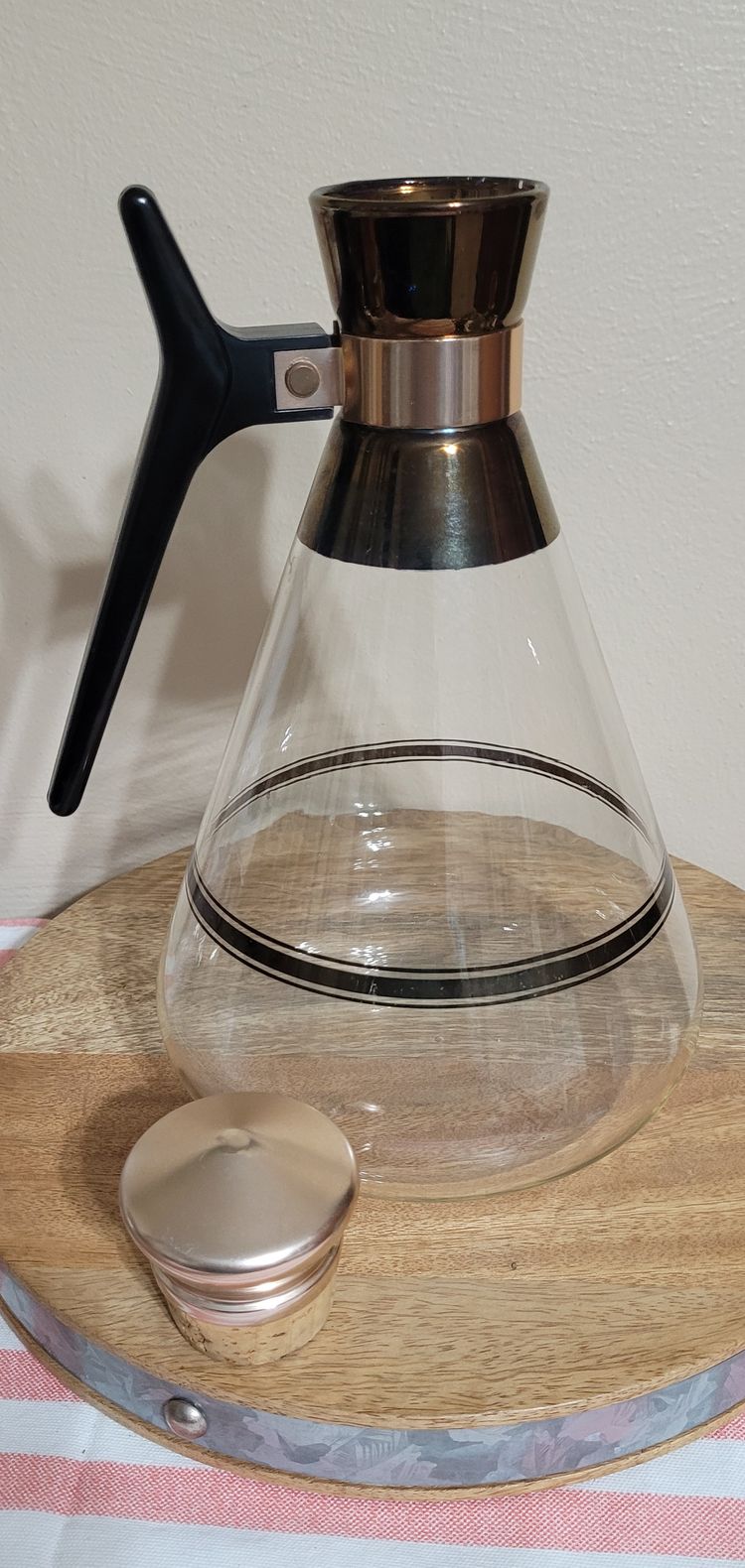 MCM Atomic Coffee Carafe With Corked  11.5 " tallTop