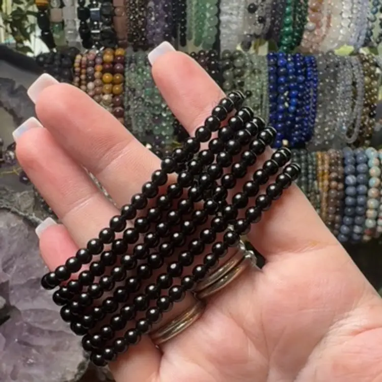 Black Obsidian 4.5mm Bracelet