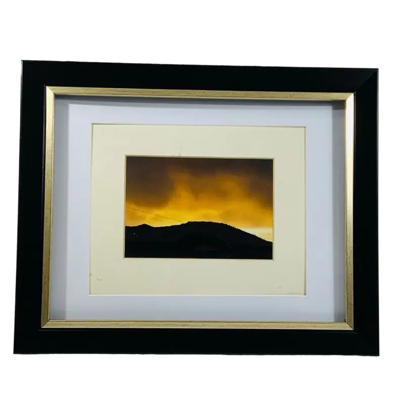 Vintage Original Art Photography Of Chloe R Young “Fire Sunset“