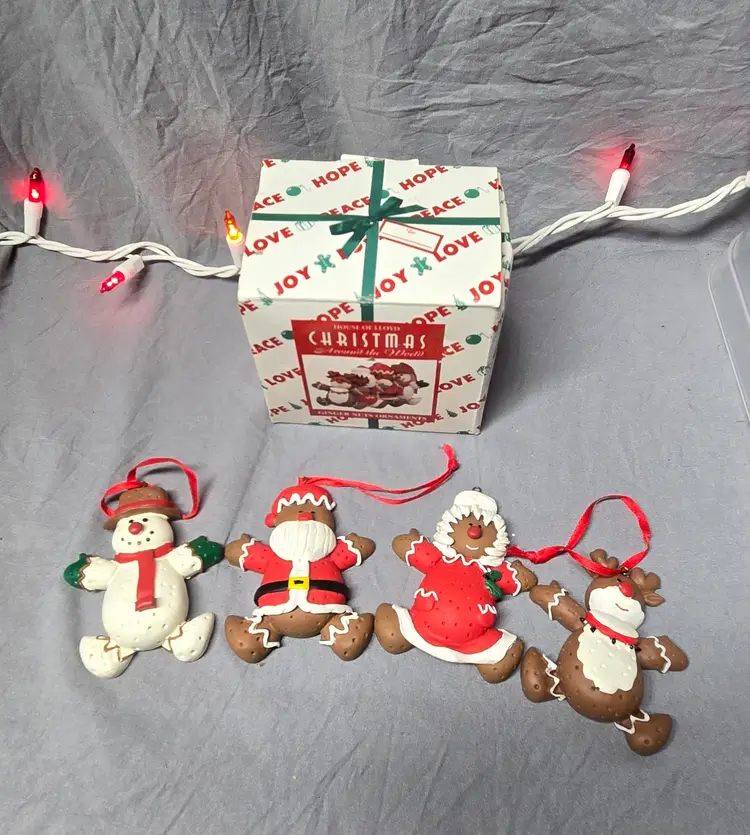 1996 House of Lloyd Ginger Nuts Ornaments