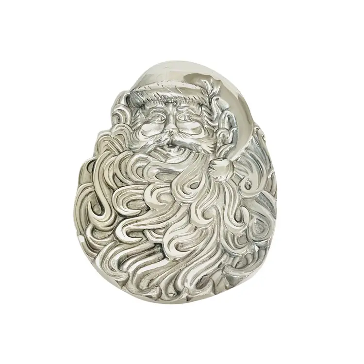 Santa Plate
Silver plated 
International Silver Co. 1994