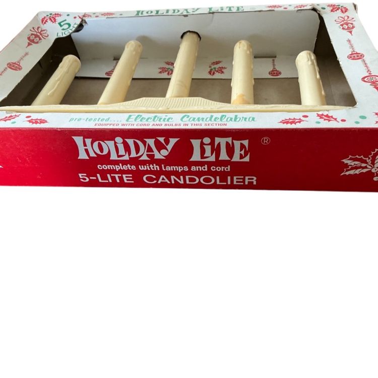 Vintage- Used Holiday Lite 5-Lite Candolier