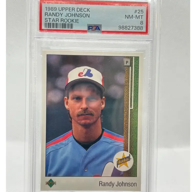 3. Randy Johnson 1989 Upper Deck Star Rookie PSA 8 Montreal Expos