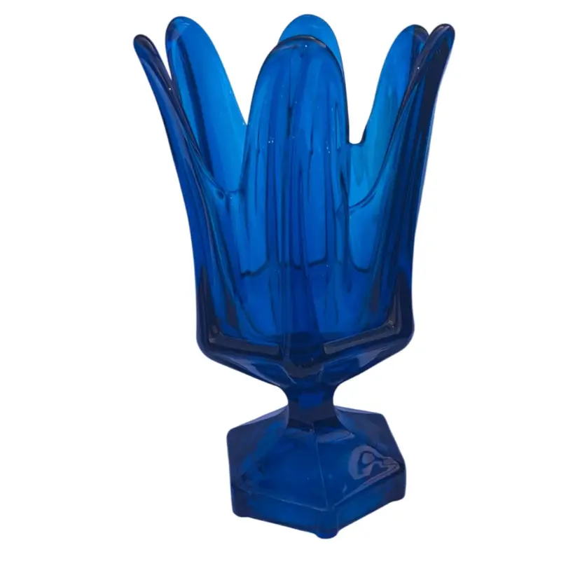 Viking Bluenique Flung Vase 11”