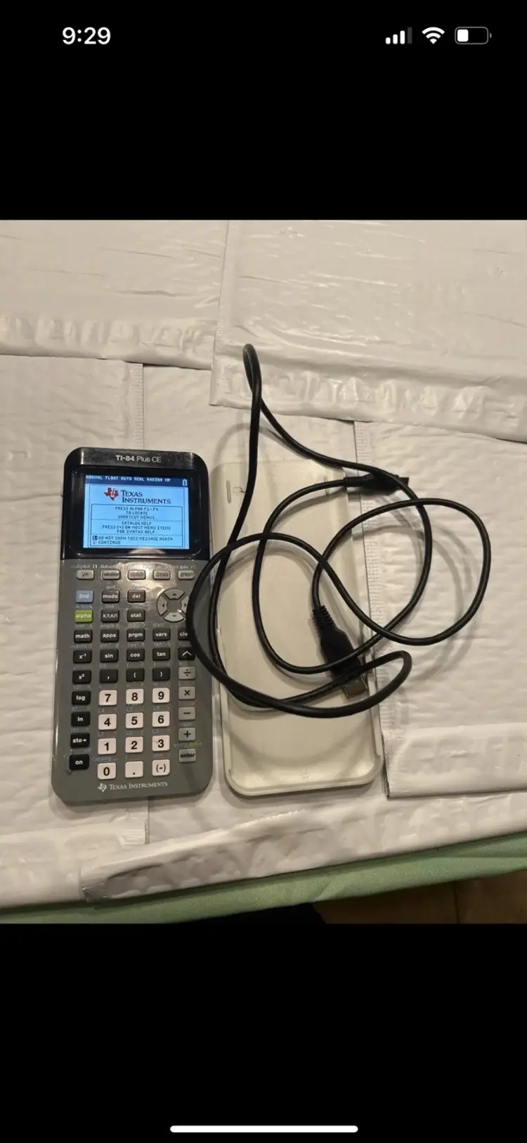 Texas Instruments TI-84 Plus CE Gray Graphing Calculator Tested W Case Cable