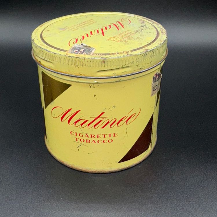 Canadian Vintage Matinée Cigarette Tobacco Tin Can Collectible