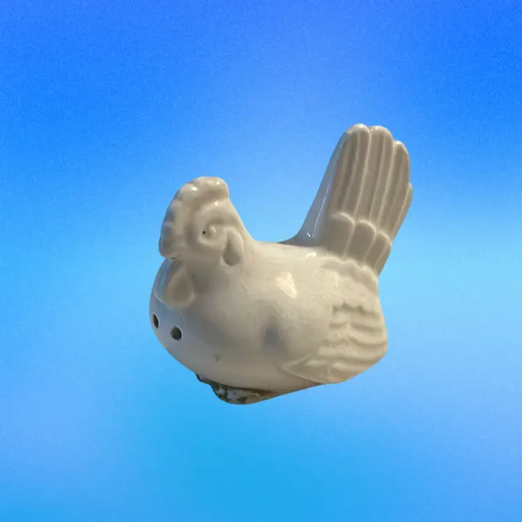 VTG white ceramic hen or rooster