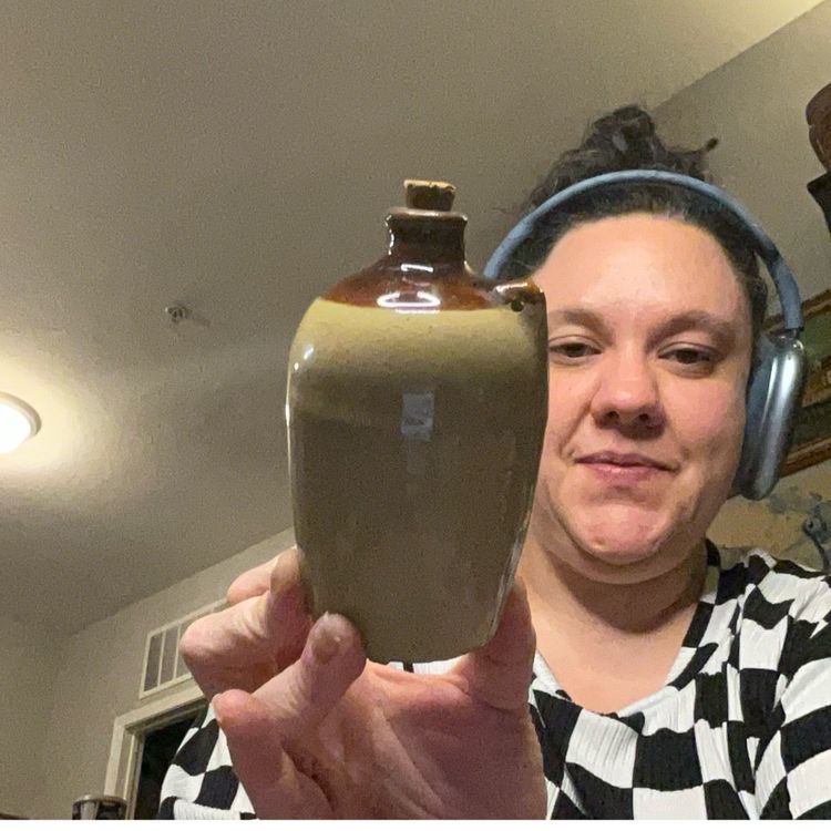 Small Whiskey Jug with Cork