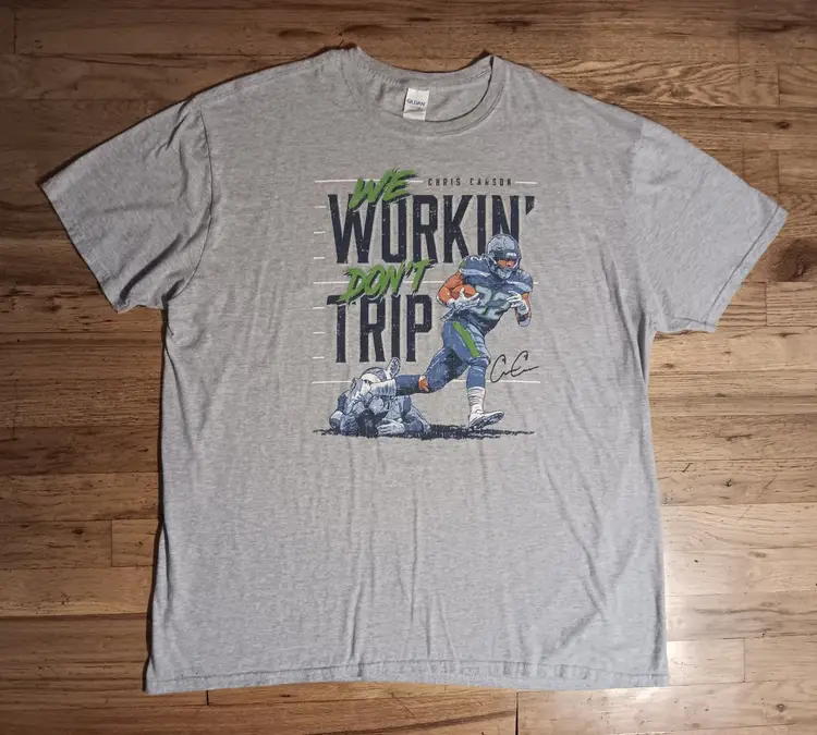 Seattle Seahawks Chris Carson T-Shirt NFL Football Mariners Kraken Sonics