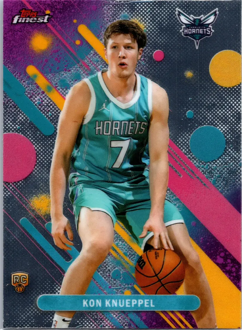 2025-26 Topps Finest Kon Knueppel #4 Common RC Hornets