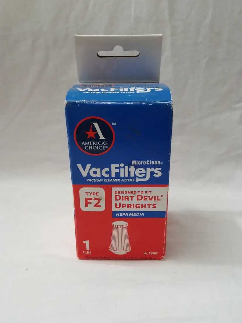 America's Choice Micro-Clean Vac Filters Type F2 for Dirt Devi Upright Vacuum