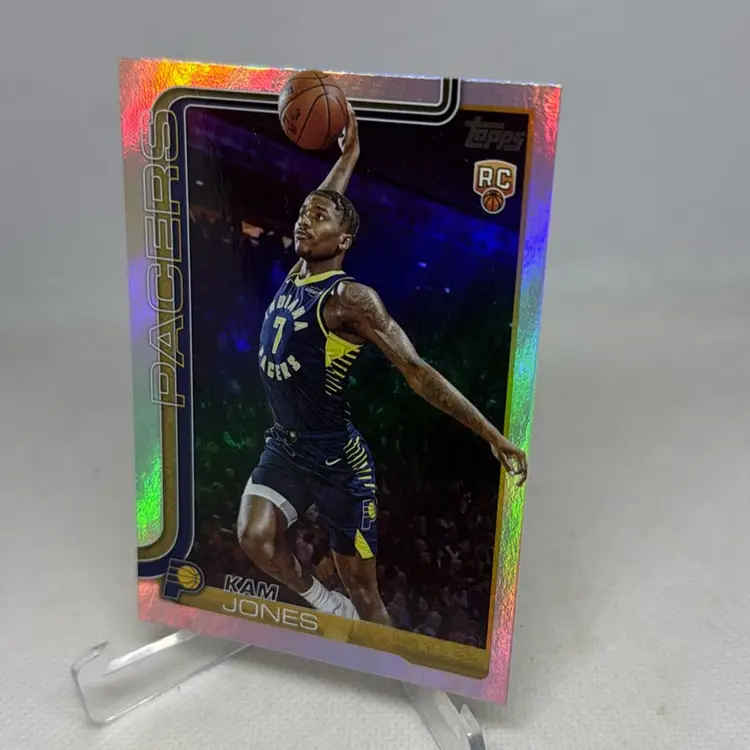 2025-26 Topps NBA Basketball Kam Jones #239 Rookie Rainbow Foil Indiana Pacers
