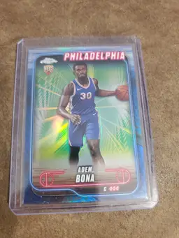 2025 Topps Chrome Adem Bona Philadelphia RC Card