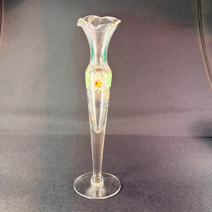Vintage Hand Painted Bud Vase
