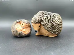 Partylite Hedgehog, Mother and Baby Tea Light/Votive Candle Holder