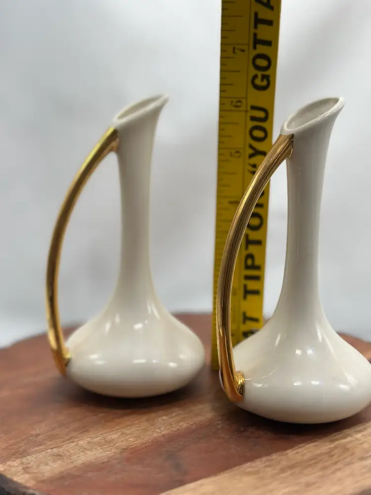 Vintage MCM Pair Grecian Style Gold Handles From Germany