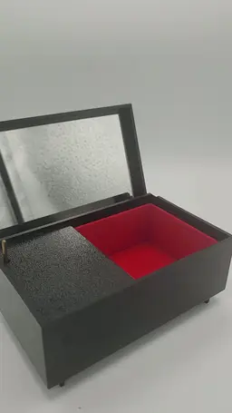 Lacquer Music Box - Iris and Butterfly