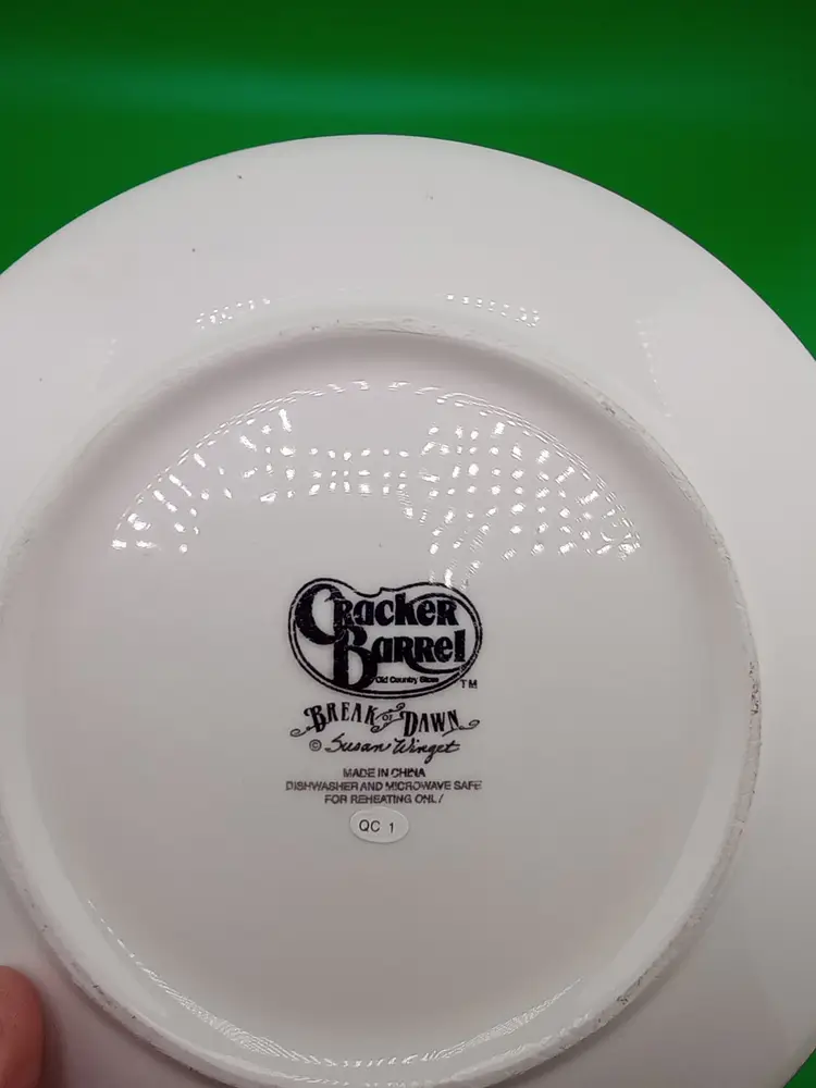 Rooster plate from Cracker Barrel