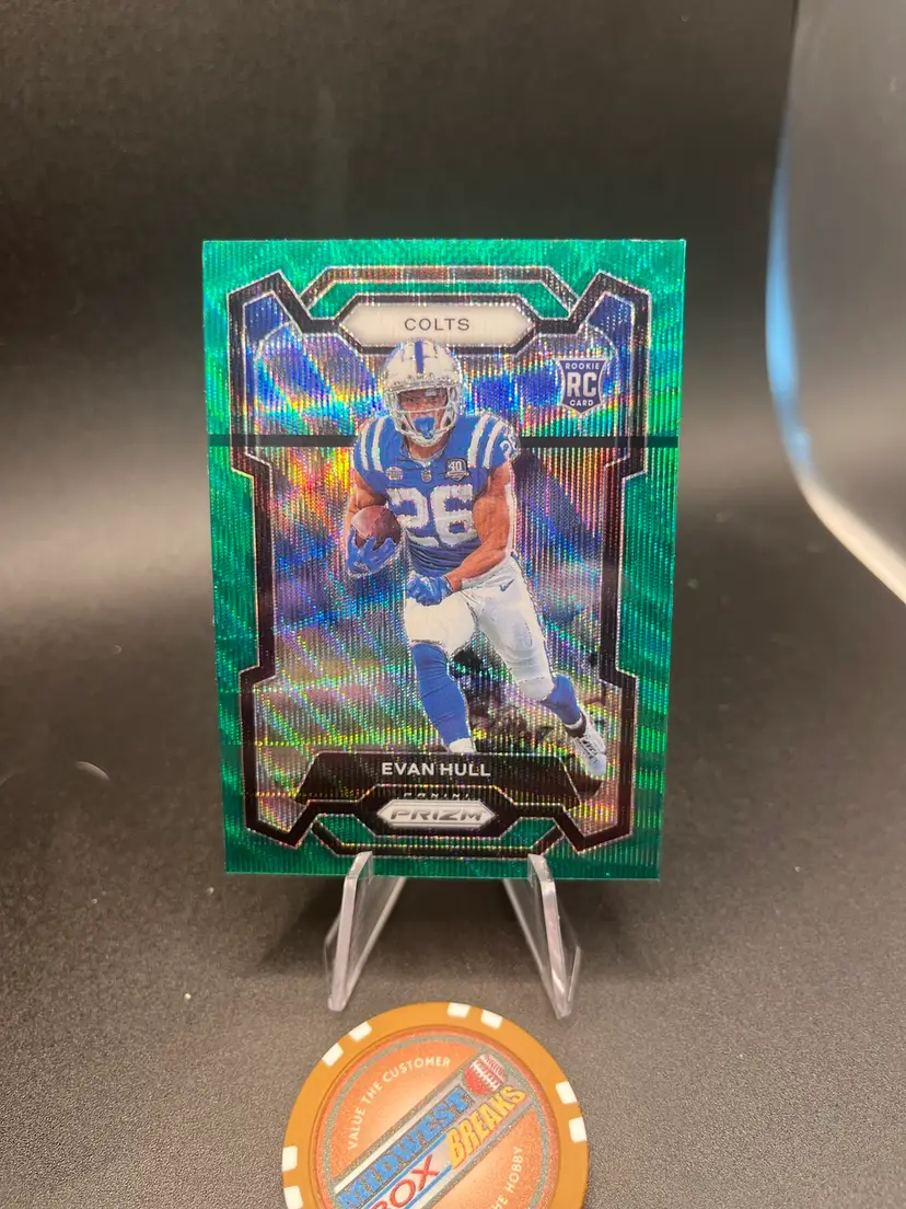 Evan Hill Green Wave RC 2023 prizm Indianapolis Colts