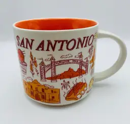 Starbucks Ceramic Coffee/Tea Mug, SAN ANTONIO, Been There Series, Dated 2018
