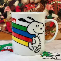 “Happy Day” Snoopy Rainbow Mug