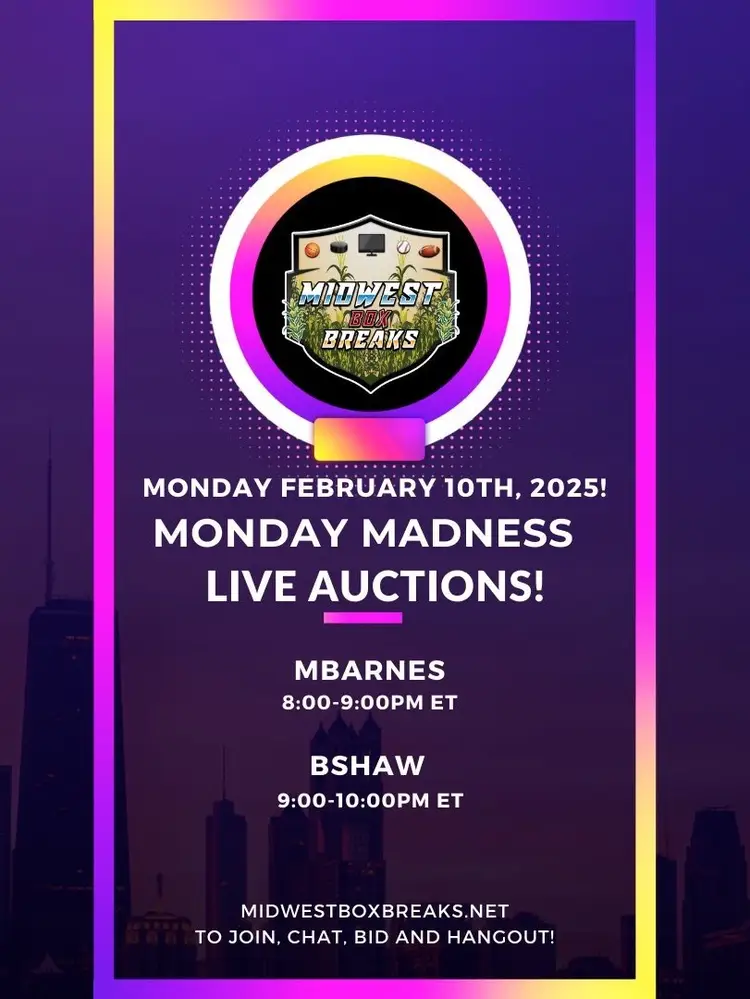 MBarnes_90 Monday Madness Auctions Starting At $1 