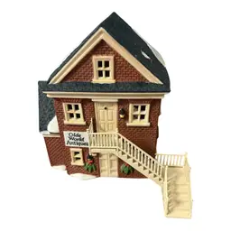 Dept 56 Disney Parks Village – Set of 2: Olde World Antiques II & Fire Department 105 As-Is
