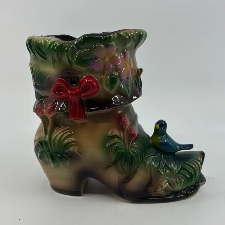 Ugaco Japan Kitsch Woodland Pixie Boot Planter 5”