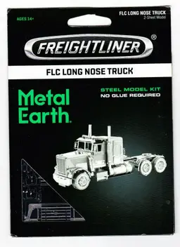 Fascinations Metal Earth Freightliner Long Nose Truck Steel Model MMS144
