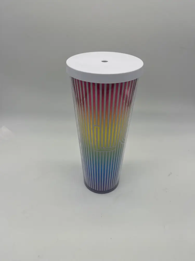 Starbucks “LOVE” Rainbow Tumbler 24 oz-No Straw